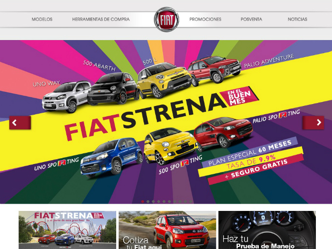 La gama completa de Fiat decidió entrarle al Buen Fin y su promoción "FIATSTENA" se equipa con varias opciones. Foto: FIAT