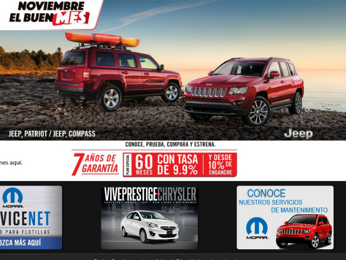 Las promociones de Jeep durarán todo el mes de noviembre. Foto: Jeep