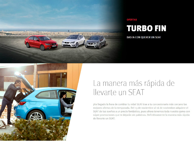 Seat lanzó su promoción llamda "Turbo Fin" donde colocó a sus tres modelos más importantes en el país con promociones. Foto: SEAT