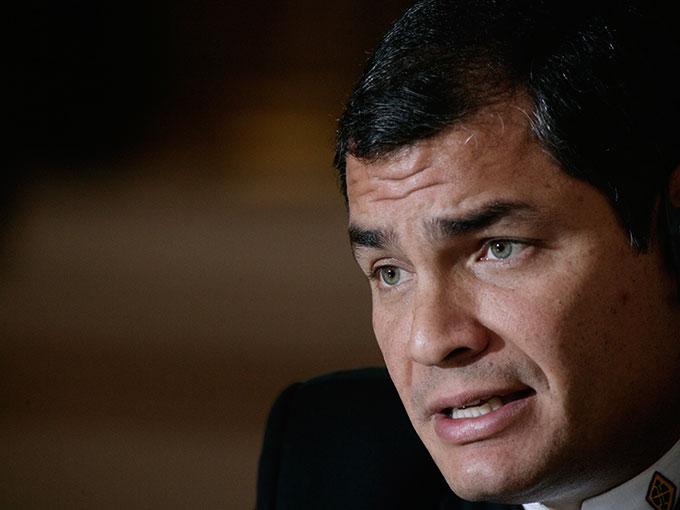 Rafael Correa ha pasado a defender las conversaciones de libre comercio con la Unión Europea, después de oponerse a ellas. Foto: Getty