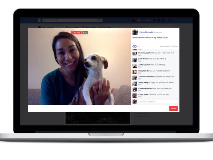 Facebook dio a conocer que a partir de hoy los usuarios podrán transmitir videos en vivo desde cualquier computadora. Foto: Facebook.